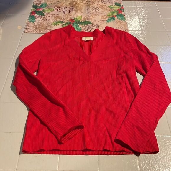 Maeve Thea vneck sweater - Picture 2 of 6